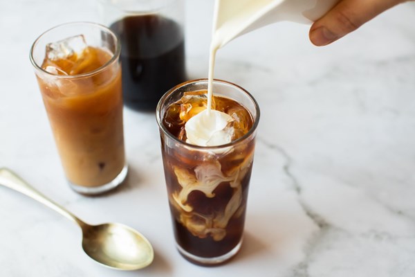 Homemade vanilla coffee creamer