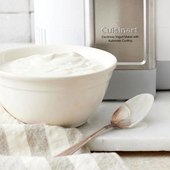 Homemade vanilla yogurt