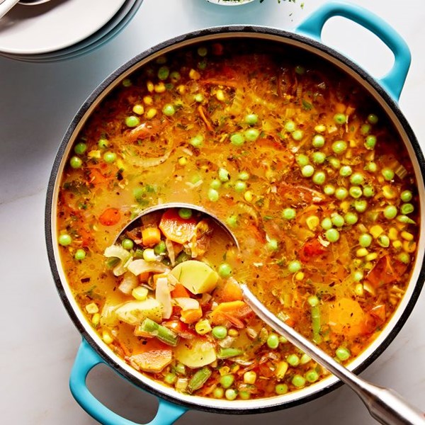 Homemade vegetable soup