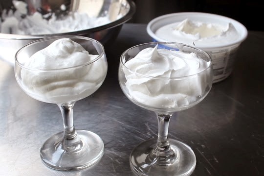 Homemade whipped topping