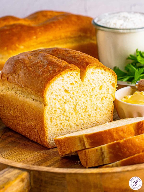 Homemade white bread