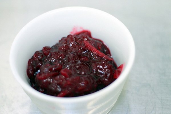Homemade whole cranberry sauce