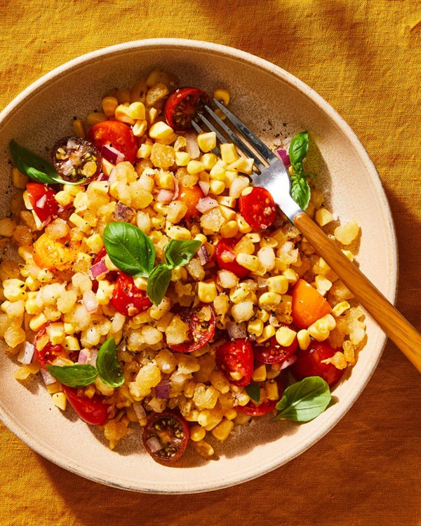Hominy and corn salad