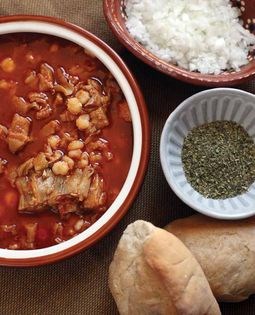 Hominy and tripe soup (Menudo)