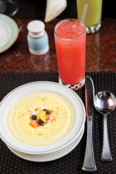 Hominy porridge 