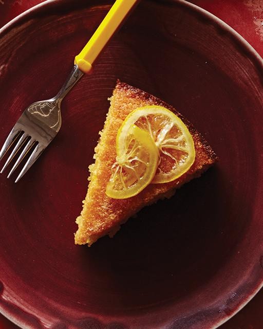Honey & lemon polenta cake
