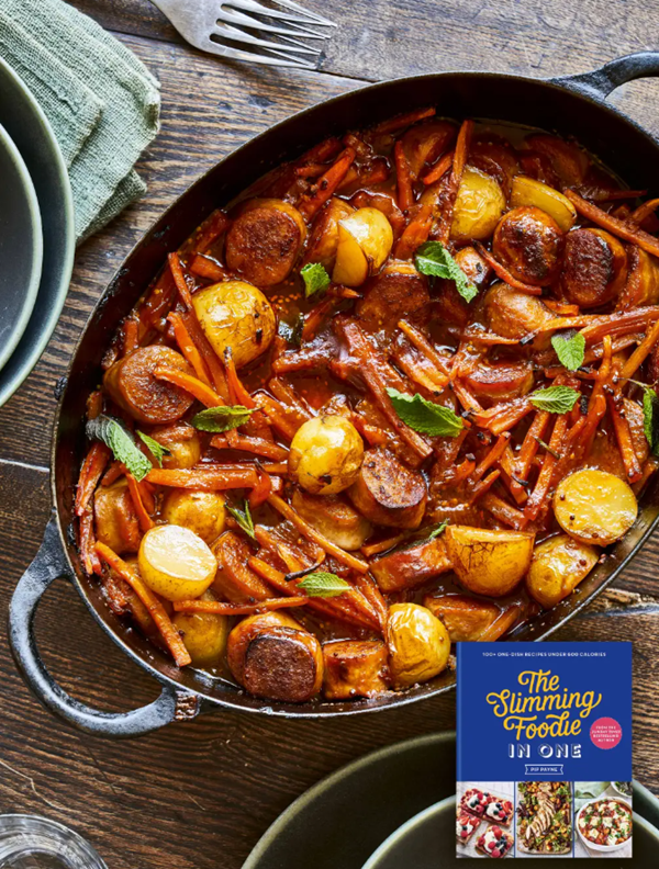 Honey & mint sausage hotpot