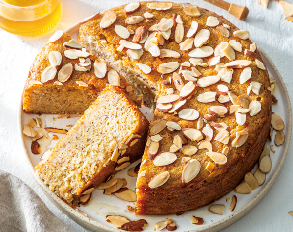 Honey-almond cake