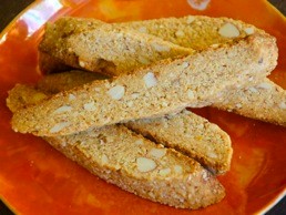 Honey-almond cantuccini