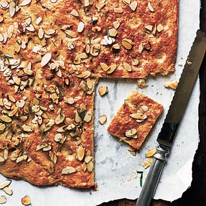 Honey-almond focaccia with rosemary