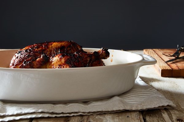 Honey and chipotle roasted chicken