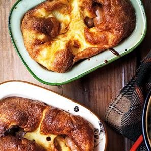 Honey and mustard toad in the holes