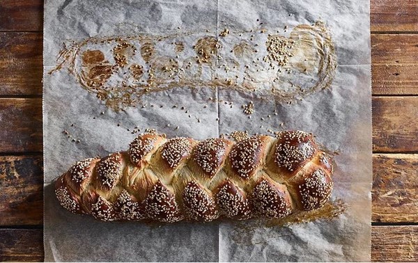 Honey and olive oil challah