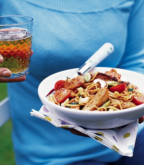 Honey and orange chicken stir-fry