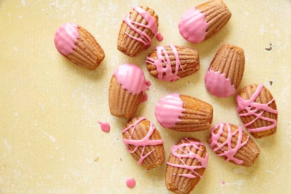 Honey and rose water madeleines