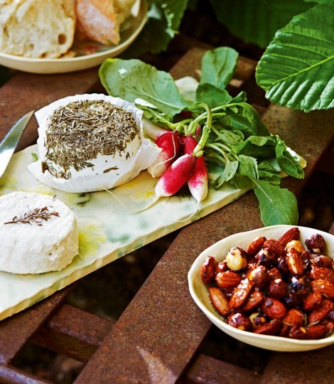 Honey and rosemary roasted nuts