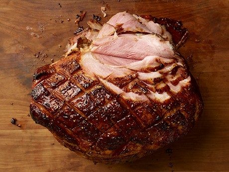Honey-and-rye-glazed ham