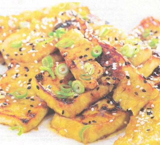Honey and soy tofu steaks
