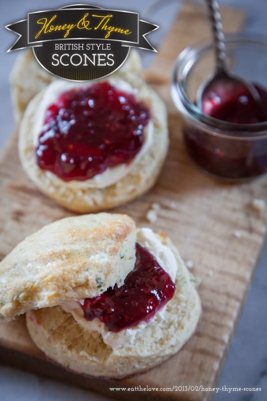 Honey and thyme British style scones