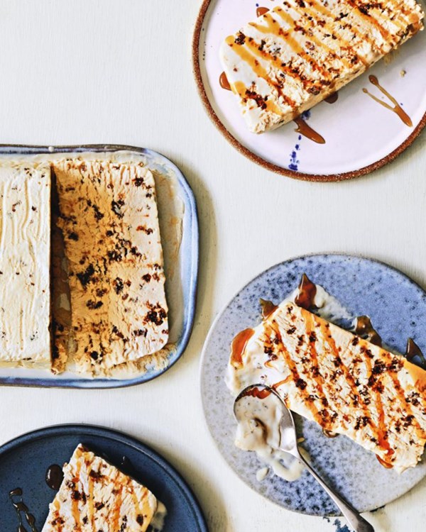 Honey and toasted rye parfait 