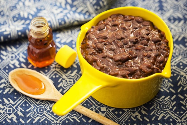 Honey baked black beans