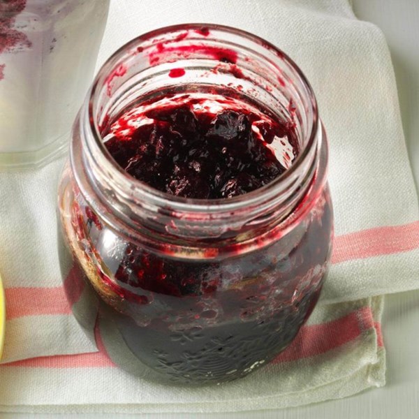 Honey blueberry cobbler jam