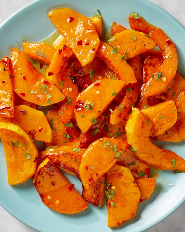 Honey butter glazed butternut squash 
