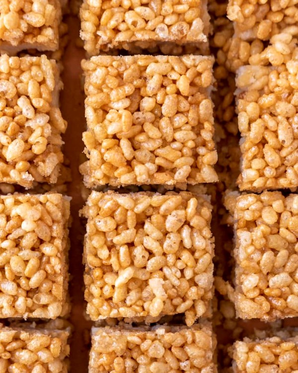 Honey butter rice krispies tteok treats