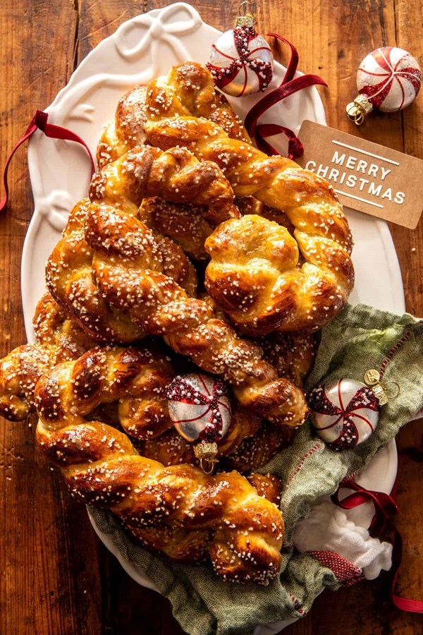 Honey butter soft pretzel candy canes