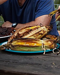 Honey-buttered grilled corn