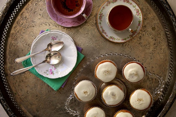 Honey chamomile cupcakes