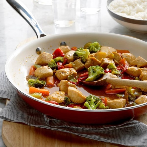 Honey chicken stir-fry