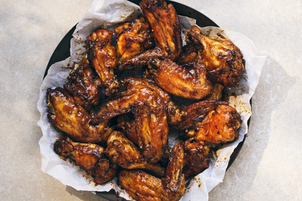 Honey chipotle BBQ chicken wings