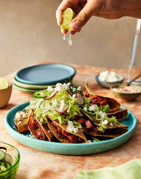 Honey chipotle salmon tacos dorados 