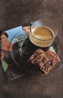 Honey-coated flapjacks