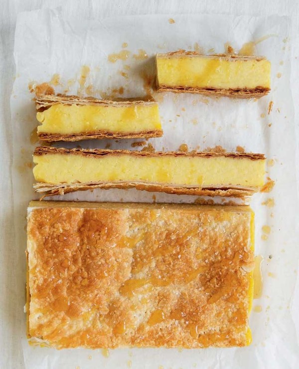 Honey custard squares