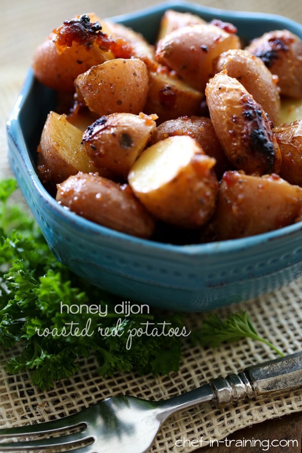 Honey Dijon roasted red potatoes