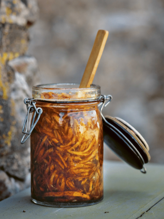 Honey-fermented carrot jam