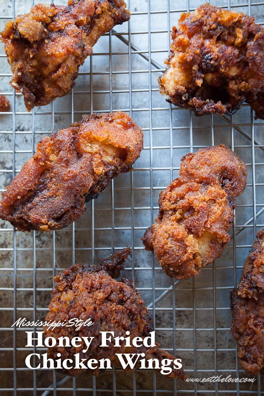 Honey fried chicken, Mississippi style!