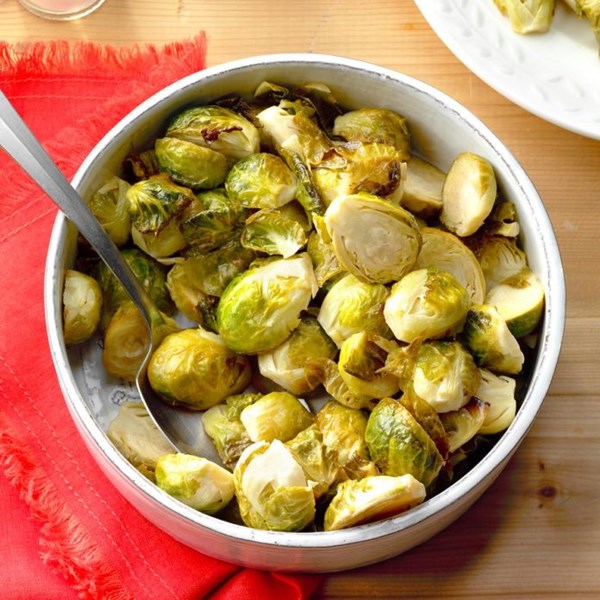 Honey-garlic Brussels sprouts