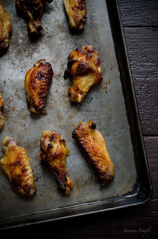 Honey garlic chicken wings