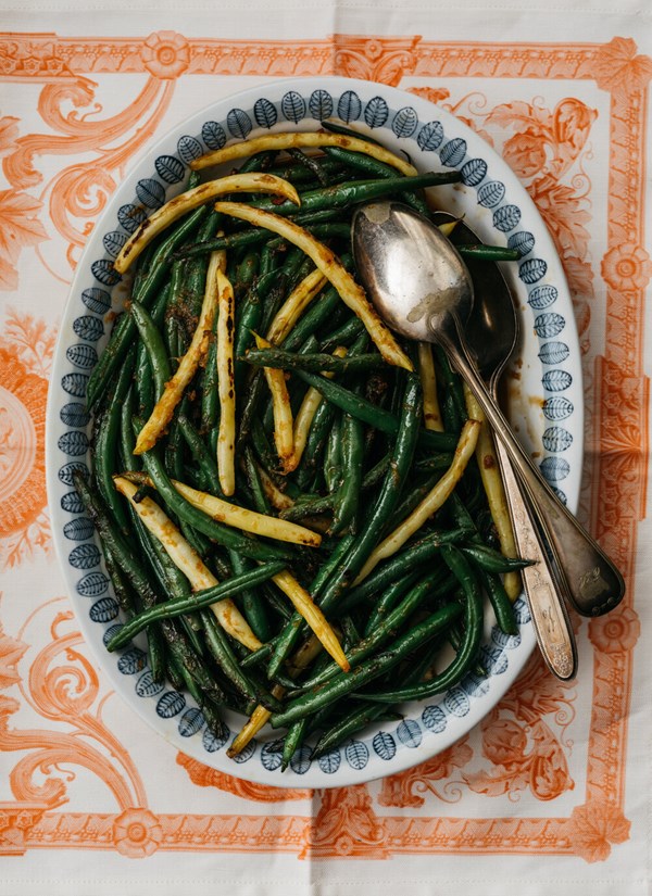 Honey garlic green beans