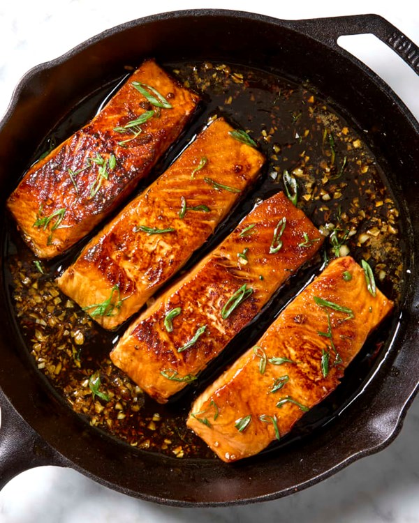 Honey garlic salmon 