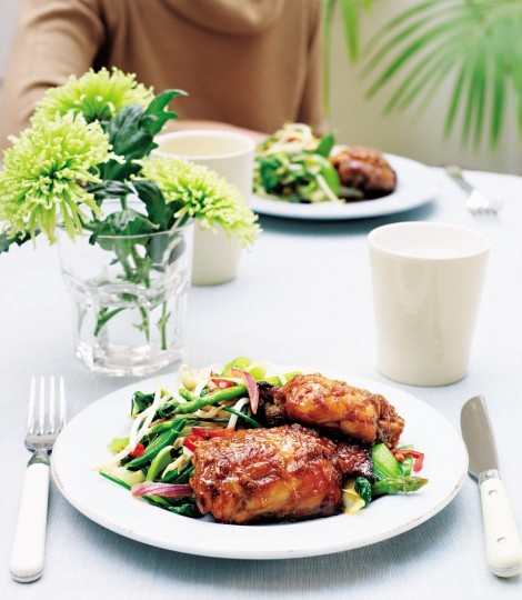 Honey-ginger chicken