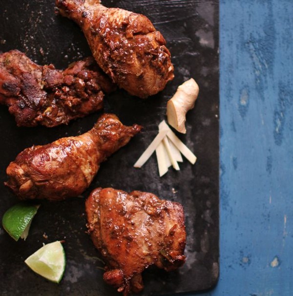 Honey-ginger chicken with lime