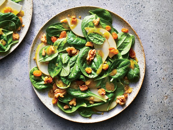 Honey-ginger pear salad