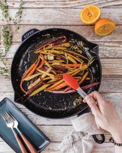 Honey glazed carrots