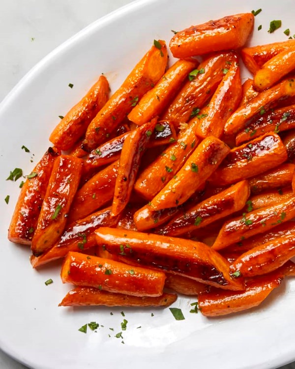 Honey glazed carrots 