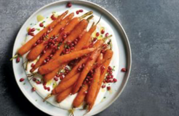 Honey-glazed carrots with buttermilk dressing