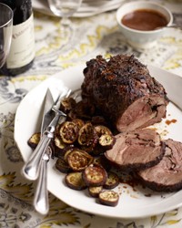 Honey-glazed lamb with herbes de Provence